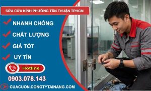 sửa cửa kính phường Tân
