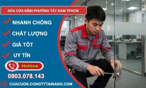 sửa cửa kính phường Tây Nam TPHCM