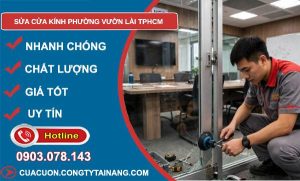 sửa cửa kính phường Vườn Lài TPHCM