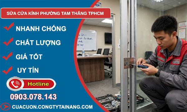 sửa cửa kính Tam Thắng