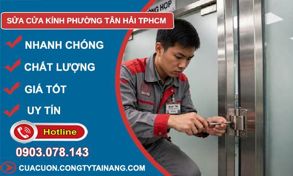 sửa cửa kính Tân Hải