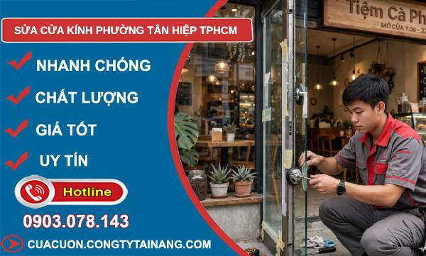 sửa cửa kính Tân Hiệp