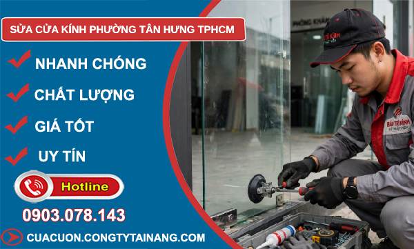 sửa cửa kính Tân Hưng