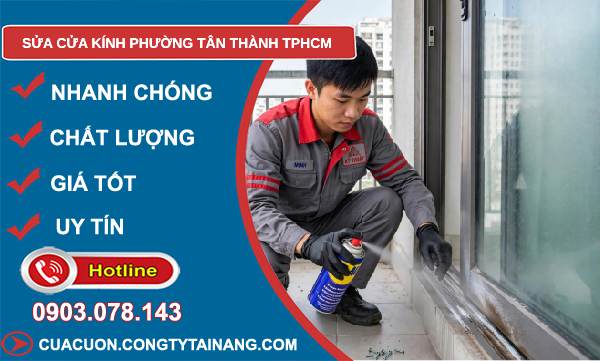 sửa cửa kính Tân Thành